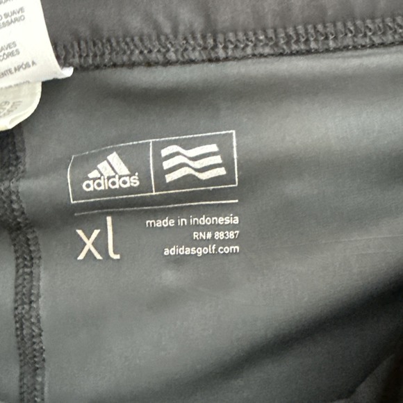 Adidas Black Golf Size XL‎ Geometric Stretch Skort Athleisure Pockets Pickleball - Picture 3 of 7